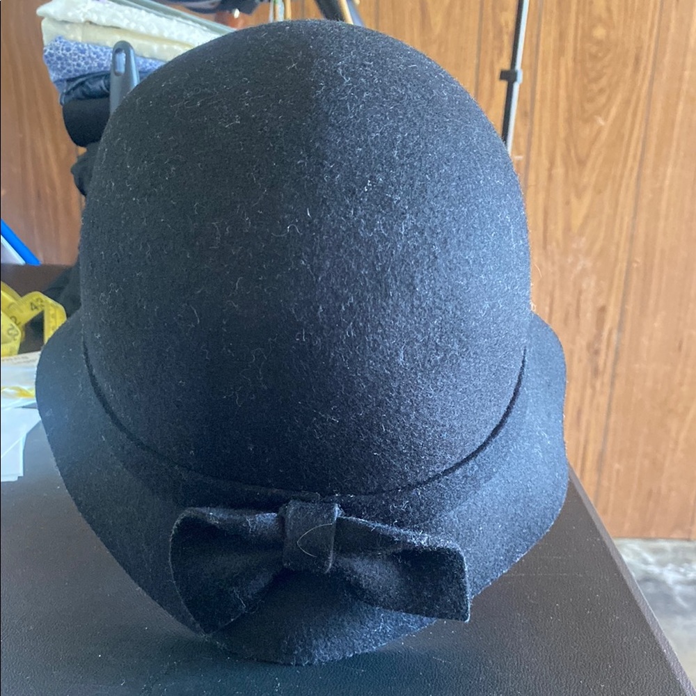 Zara Black Wool Hat